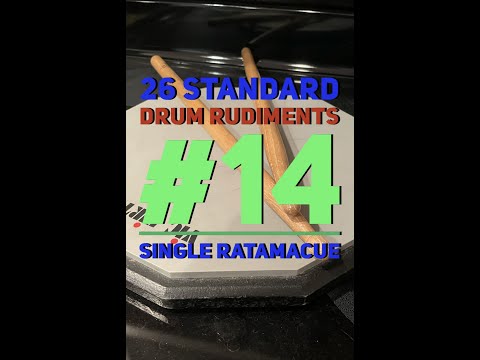 How To Play A Ratamacue On Drums in 50 Seconds | Drum Rudiments #Shorts​​