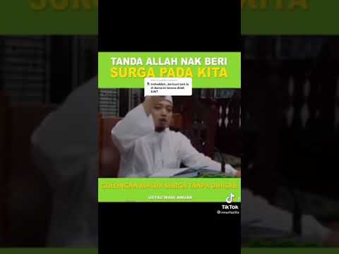 Tanda Allah nak bagi syurga