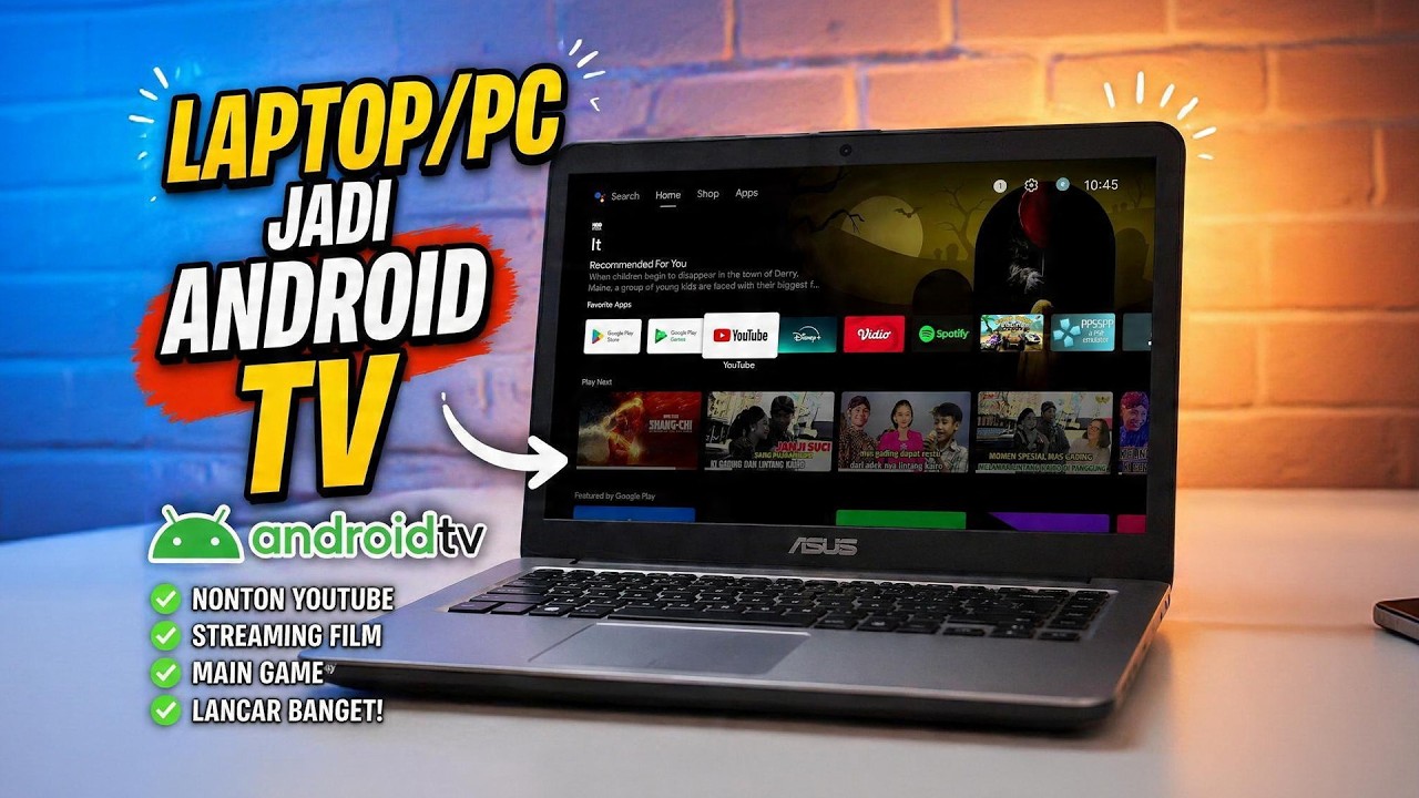 AMAZING! Ubah Laptop Atau PC Jadul Jadi Android TV 2026