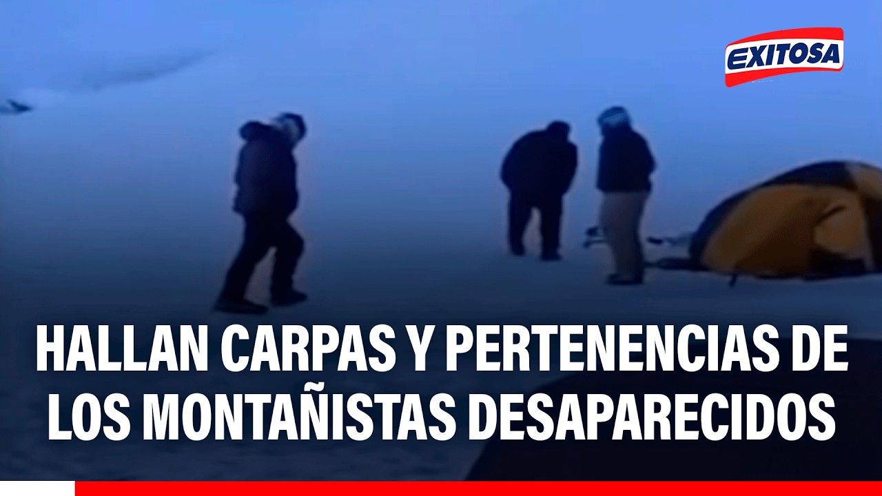 🔴🔵 Hallan carpas y pertenencias de los montañistas desaparecidos