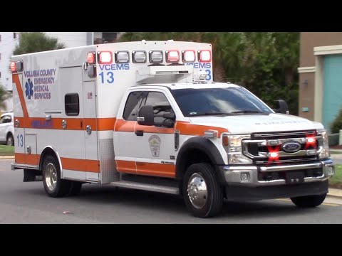 Volusia County EMS Ambulance 13 Responding 8-25-22