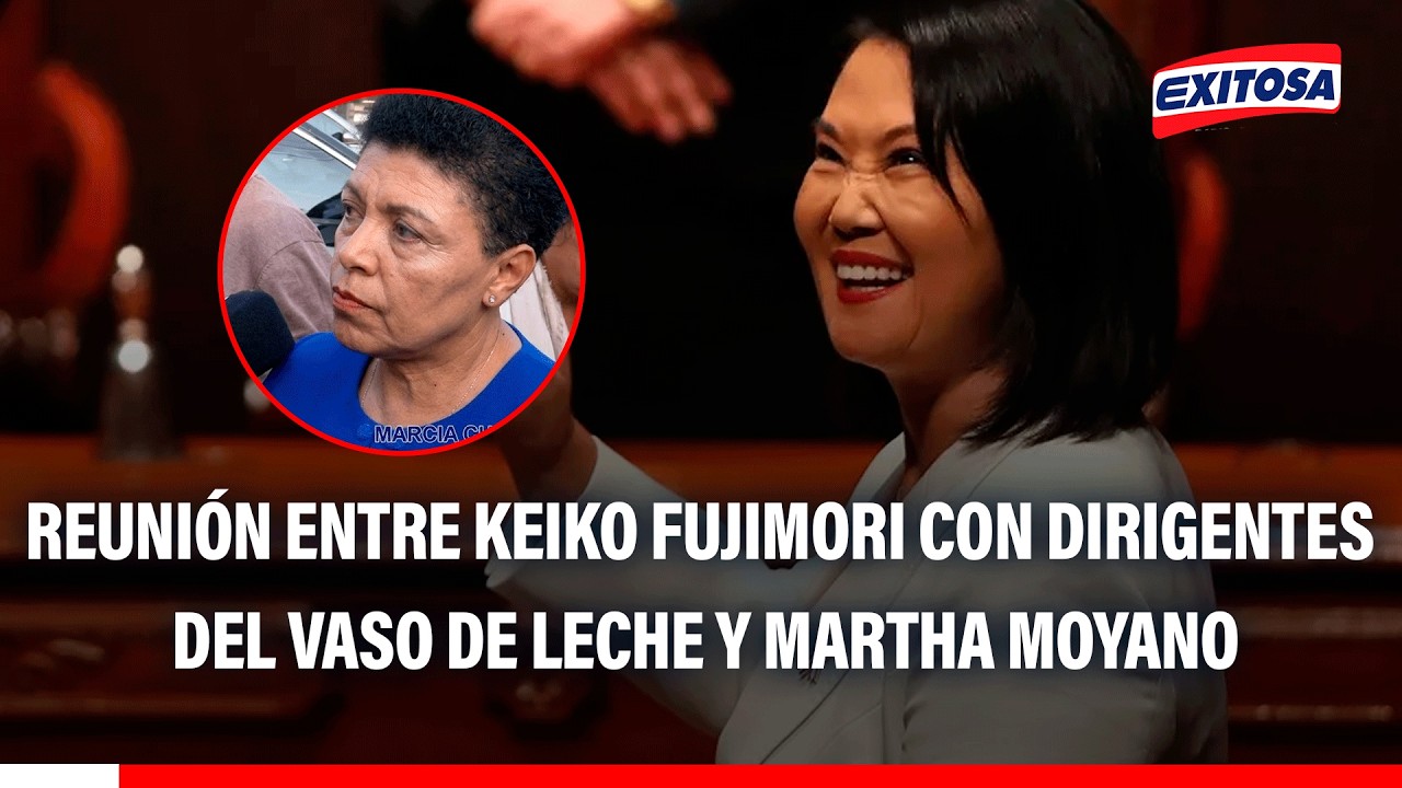 🔴🔵 Keiko Fujimori sostuvo reunión con dirigentes del ‘Vaso de Leche’ y senadora electa Martha Moyano