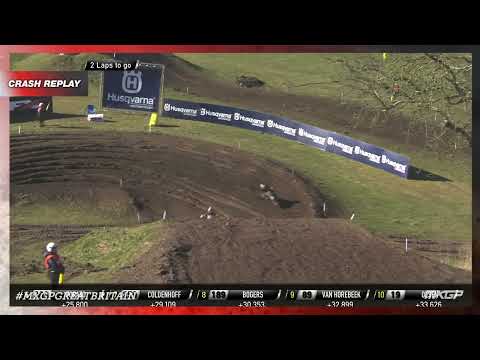 Seewer crash | MXGP Race 1 | MXGP of Great Britain 2022 #MXGP #Motocross