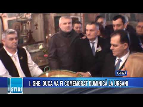 I. GHE. DUCA VA FI COMEMORAT DUMINICĂ LA URȘANI