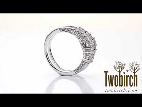 0.71ct. Vintage Ring Guard with Filigree Designs TwoBirch TB-GUARD-0086-WG-J