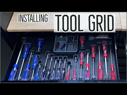 Installing TOOL GRID Drawer Organizer in my Garage