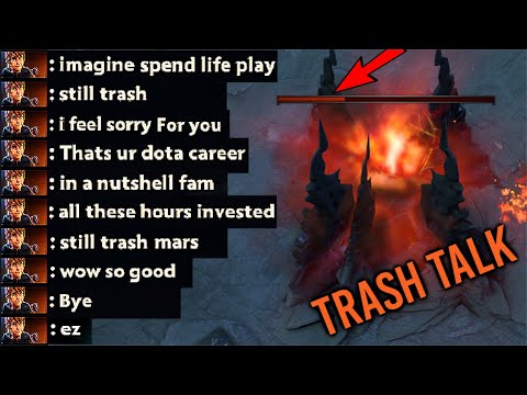 OMG NON-STOP TRASH TALK MEGA-CREEPS IN 30 MIN on Top Immortal Rank Most Satisfying Comeback Dota 2