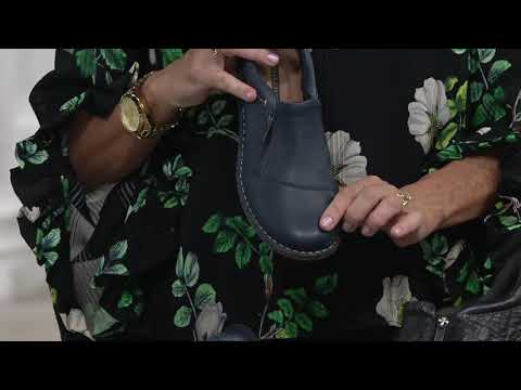 Clarks Leather Slip on Shoes with Side Zip- Tamitha Cattura on QVC