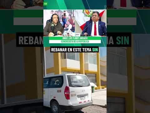 Congresista Jorge Luis Flores Ancachi sobre la implementación de la UNJBG en Ilave - Puno.