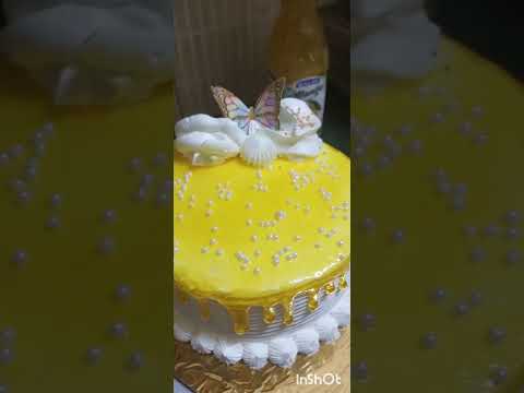 🥭 Mango flavour cake design #youtube #video #cake #cake design 👌 😋