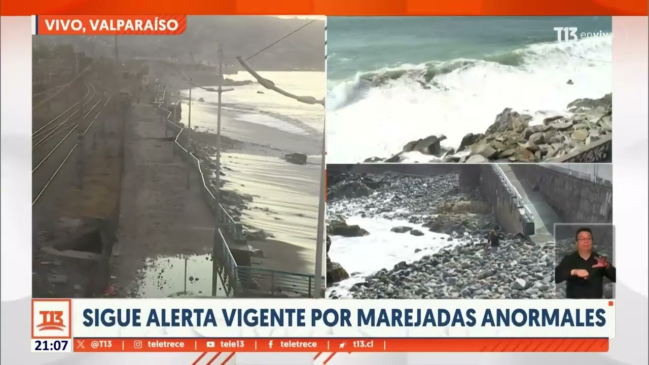 Hicieron caso omiso a alertas de marejadas: personas debieron ser rescatadas del mar en Valparaíso