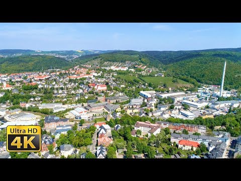 Erzgebirge Aue und Umgebung aus 250 Meter Höhe | 4K Drohnenaufnahmen