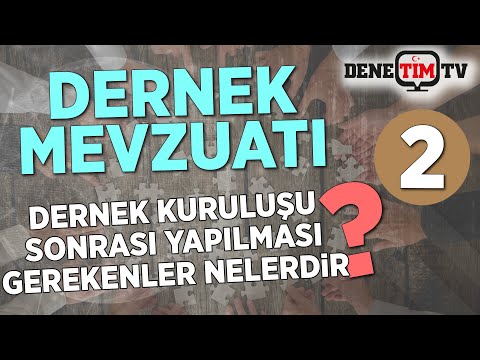 Dernek Kuruluşu Sonrası yapılması Gerekenler Nelerdir?
