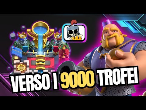 CONTINUO CON VOI LA SCALATA AI 9000 TROFEI! 4 VITTORIE PULITISSIME! - CLASH ROYALE ITA