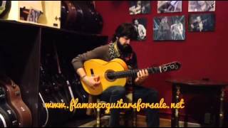 Chicuelo plays the José A. Villalba 2013 flamenco guitar for sale