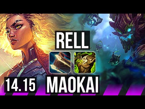 RELL & Miss Fortune vs MAOKAI & Jhin (SUP) | Rank 2 Rell, Rank 8, 0/3/19 | EUW Challenger | 14.15