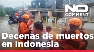 **Inundaciones** y **deslizamientos** dejan decenas de muertos o desaparecidos en Indonesia