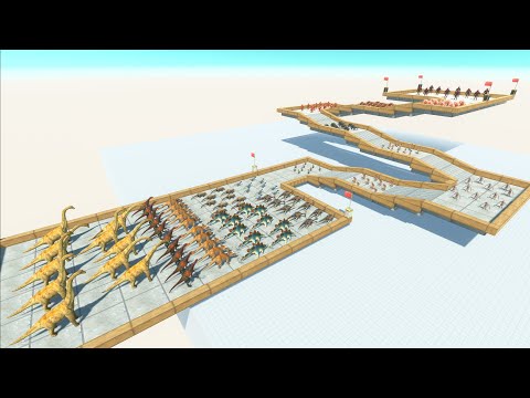 Challenge Herbivores Dinosaurs VS Infernals Fantasy Army - Animal Revolt Battle Simulator