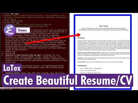 Org-mode - Create beautiful CV or Resume