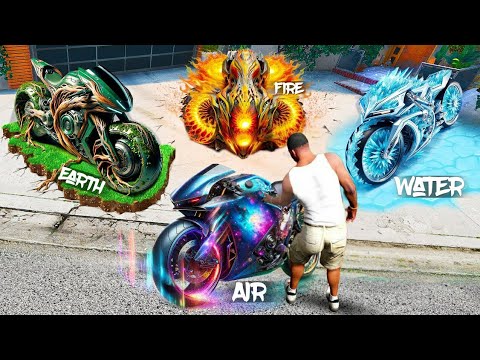 Collecting RARE ELEMENTAL BIKES In GTA 5 | Secret SUPER CARS | Lovely Gaming