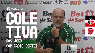 TV Coral - Coletiva pós-jogo com Fábio Cortez - Santa Cruz 6x0 Jaguar - PE 2026