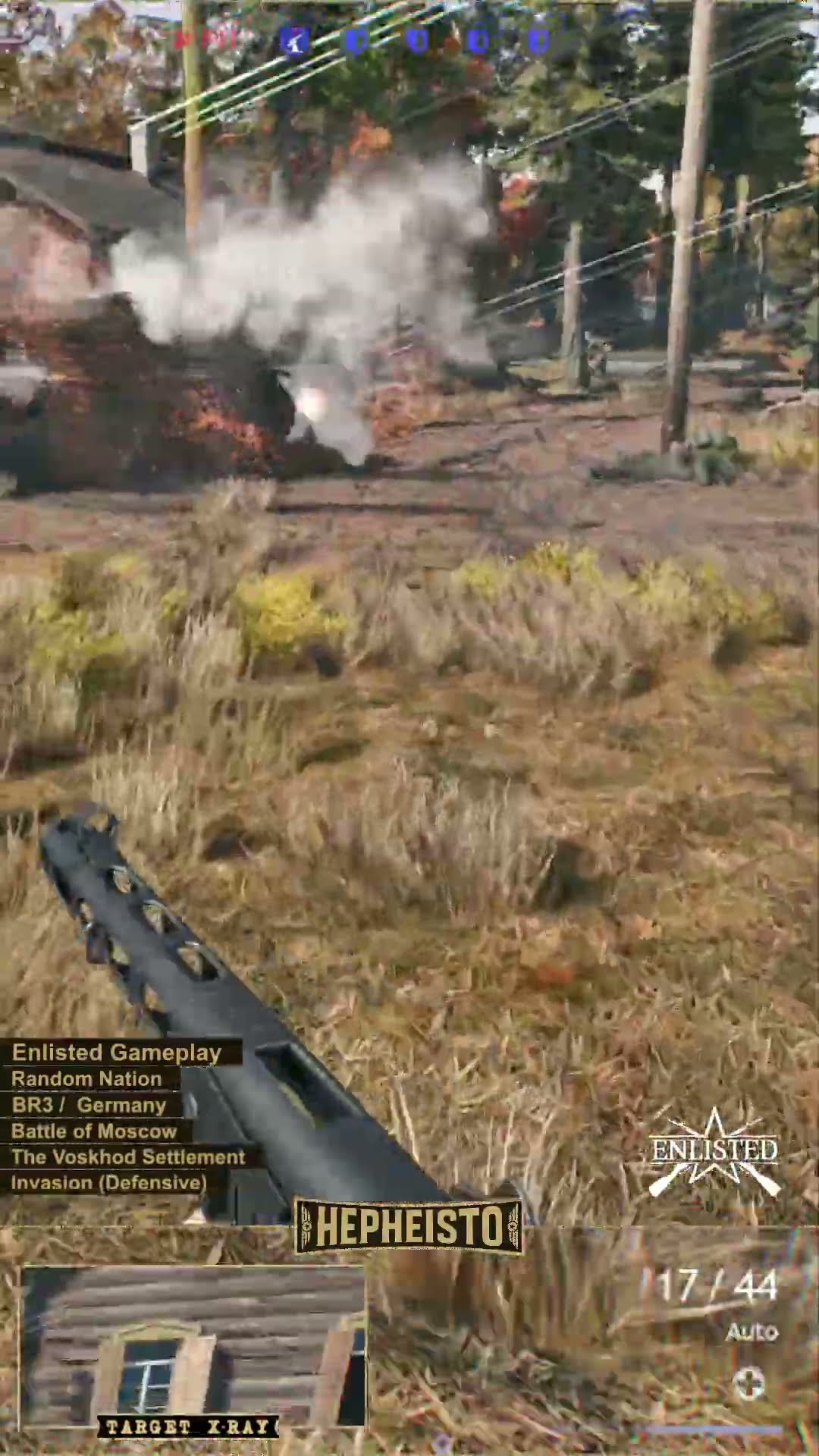 Driver eliminates Tank T-28 with TNT Charge