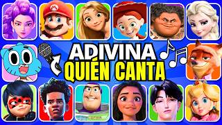 🔊 Adivina Quién CANTA!🎤🎵 Toy Story, Guerreras Kpop, Zootopia, Super Mario, Moana, Frozen🔥