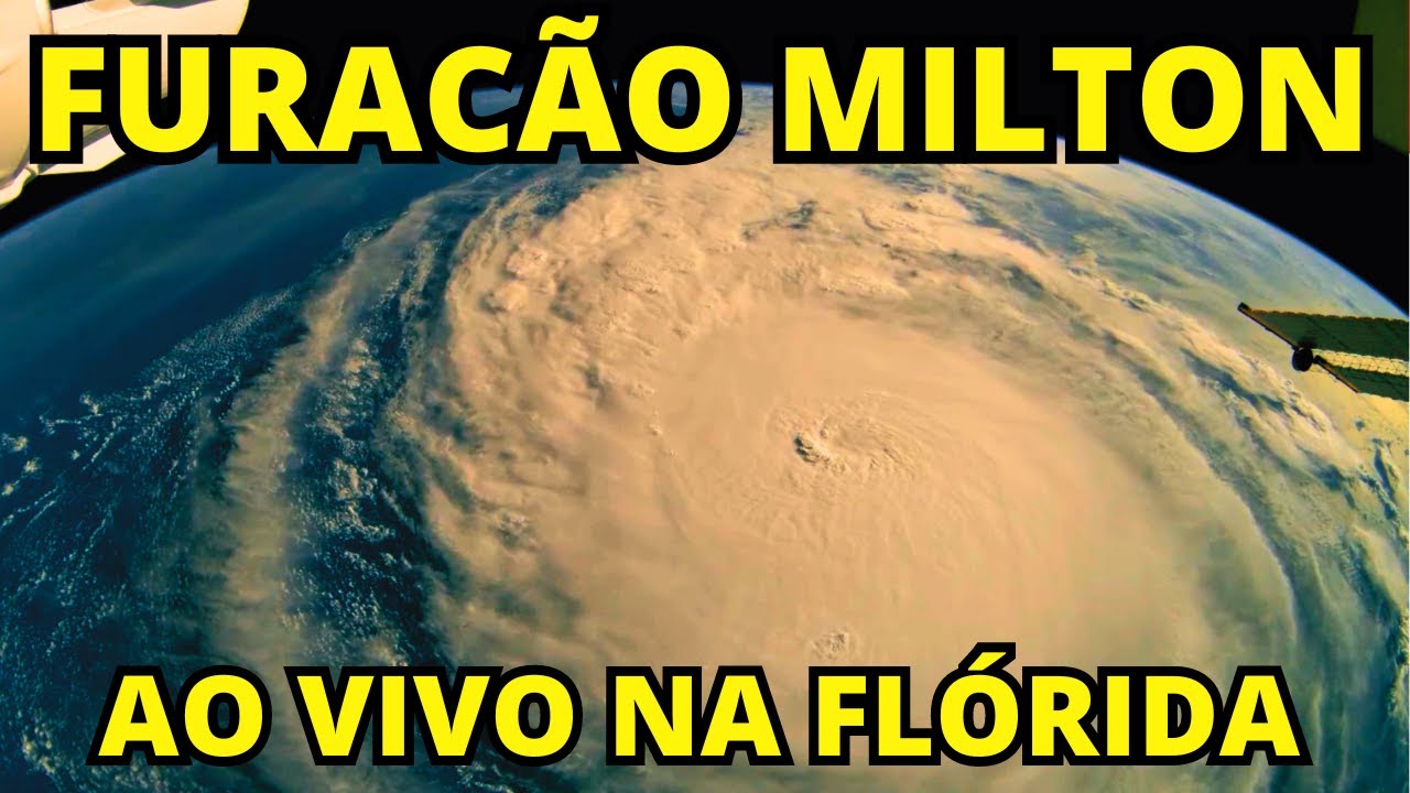 AO VIVO - FURACÃO MILTON AVANÇA NA FLÓRIDA COM FORÇA DESTRUTIVA - COBERTURA COMPLETA