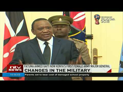 Fatuma Ahmed Gaiti now Kenya's first female army major general