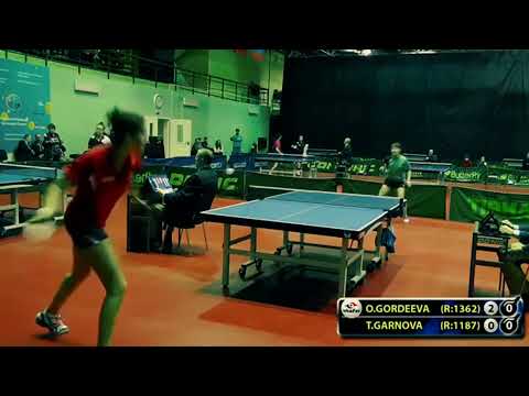 3.GORDEEVA - GARNOVA Moscow Championship table tennis настольный теннис
