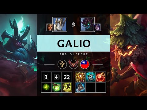 Galio Support vs Maokai - TW Grandmaster Patch 25.15