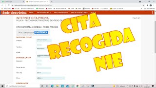 🇪🇸⚠️Como sacar cita para recogida de NIE/ TIE, extranjeria España