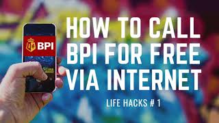 How to contact or call BPI for free via Internet