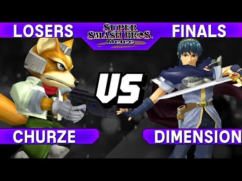 Smash Melee - Churze (Fox) vs Dimension (Marth) - S@LT 142 Losers Finals