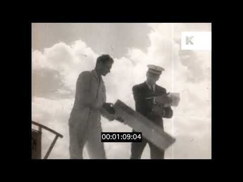 1930s, 1940s USA, Passengers Boarding The Boeing 314 Clipper, 16mm