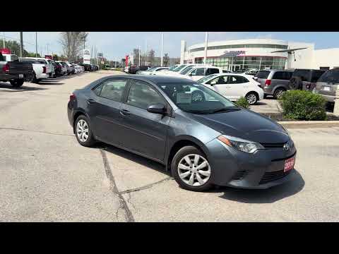 2016 Toyota Corolla 4dr Sdn CVT LE in Gray for sale at Stouffville Toyota in Whitchurch-Stouffville, ON