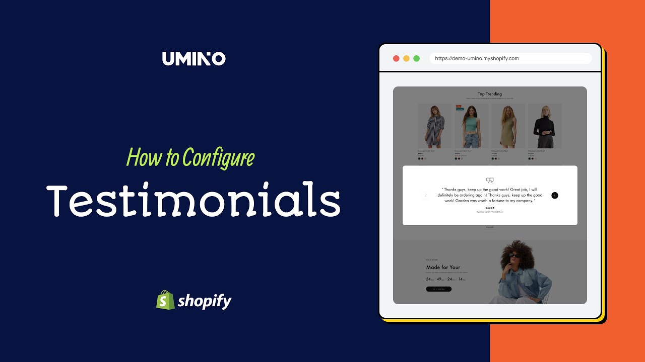 How to configure  Testimonials