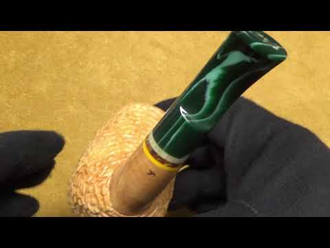 Pipa Santambrogio rusticata major - Light Bent Chimney (SS40)