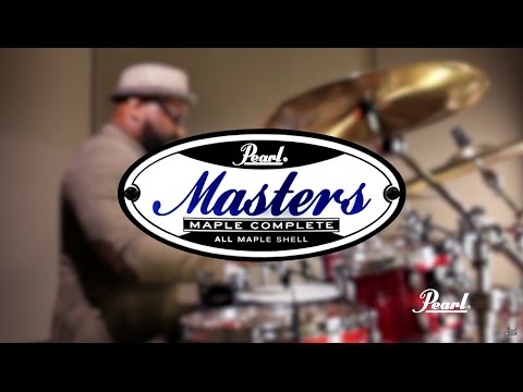 Pearl Masters Maple Complete 8x7" Natural Banded Redburst Rack Tom Tom Drum | NEW Authorized Dealer image 2