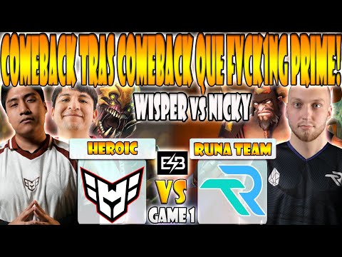 HEROIC vs RUNA TEAM BO3[GAME 1]ELIMINACION-WISPER, SCOFIELD, DAVAI VS NICKY-FISSURE PLAYGROUND 2-ESB