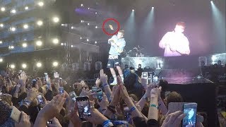 Justin Bieber on Why he is Not Singing Despacito Live (Fan throws a bottle)