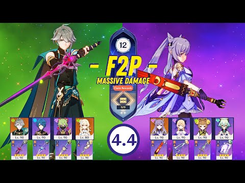 F2P Abyss 4.4 | C0 Alhaitham Quickbloom & C0 Keqing Aggravate