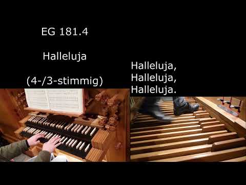 EG 181.1-8 - Halleluja | Laudate Omnes Gentes | Jubilate Deo (Orgelsätze mit Liedtext)