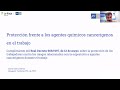 Microponencia express - Proteccin frente a los agentes qumicos cancergenos en el trabajo