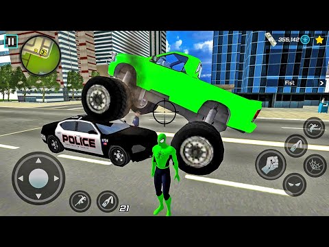 Spider Rope Hero Ninja Gangster Crime Vegas City #24 - Android Gameplay