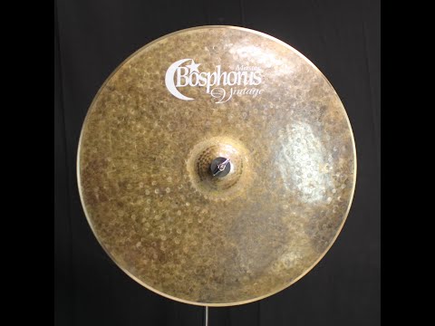 Bosphorus 22" Master Vintage Ride - 2138g (video demo) image 2