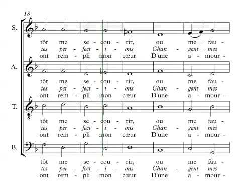 Belle, qui tiens ma vie Alto