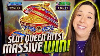 Slot Queen STRIKES BIG! 🥁 Major Win on Dancing Drums Link!