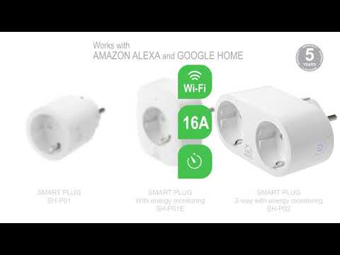 Sourcing Perėjimas DELTACO SMART HOME WiFi 2.4GHz, 1xCEE 7/3, 10A, 220-240V, 3vnt. pakuotėje, baltas / SH-P01-3P video