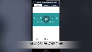 Fitness test overview on Fearless app